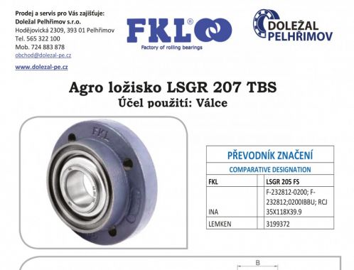 Lsgr 207 tbs подшипник